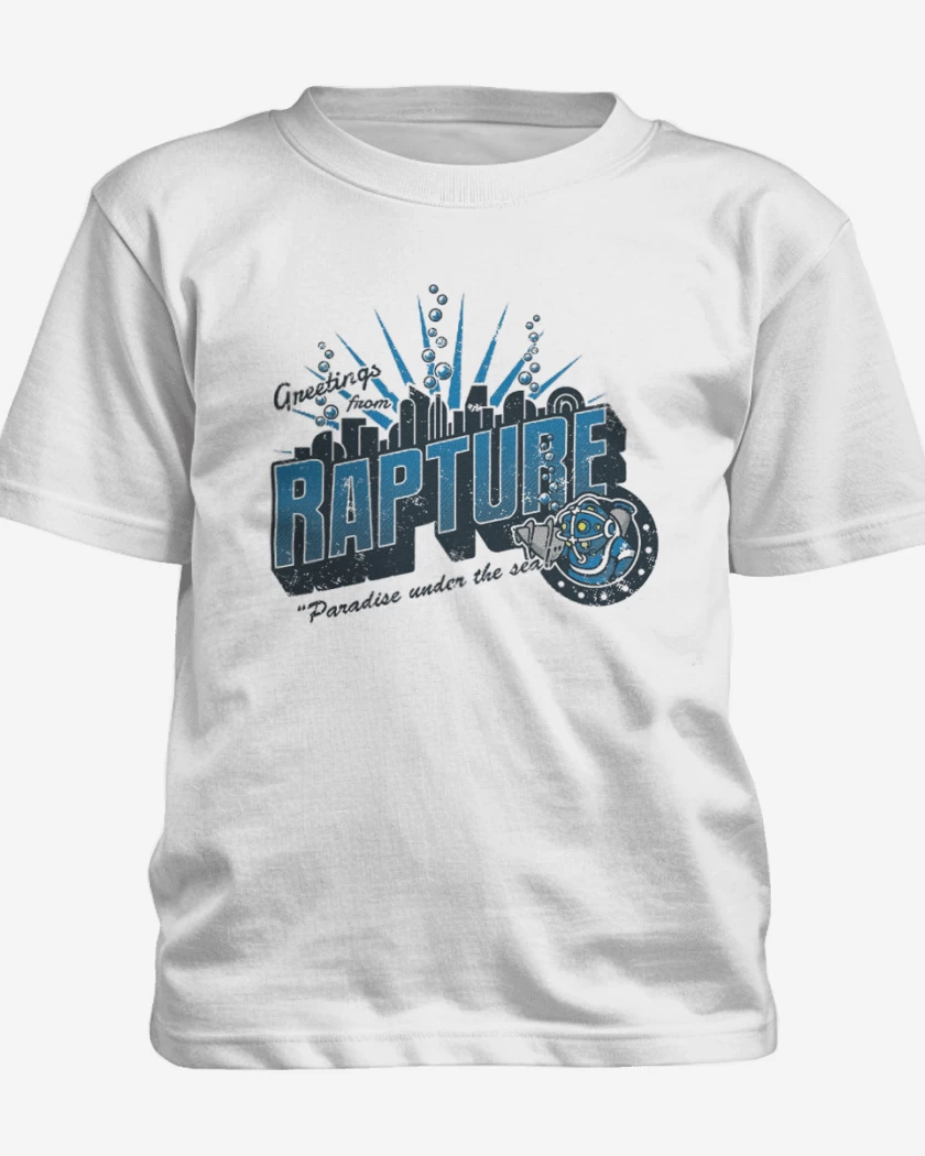 Polera de niño Blanco de Bioshock Rapture