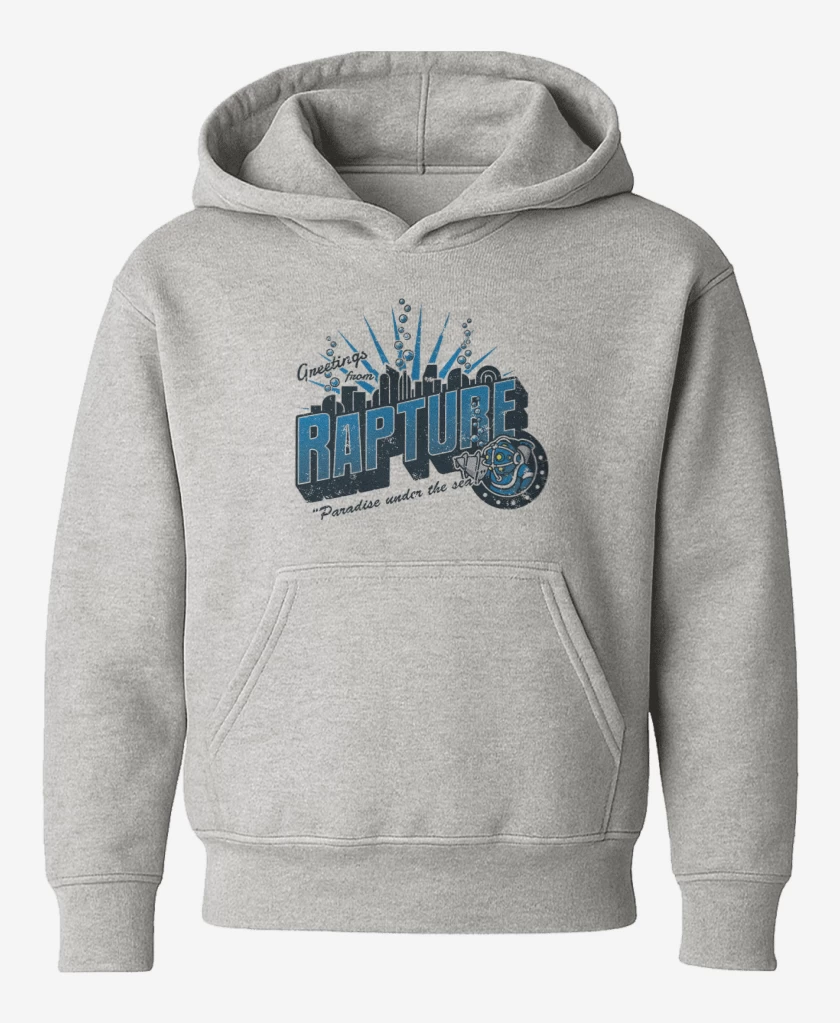 Poleron de niño Gris Melange de Bioshock Rapture