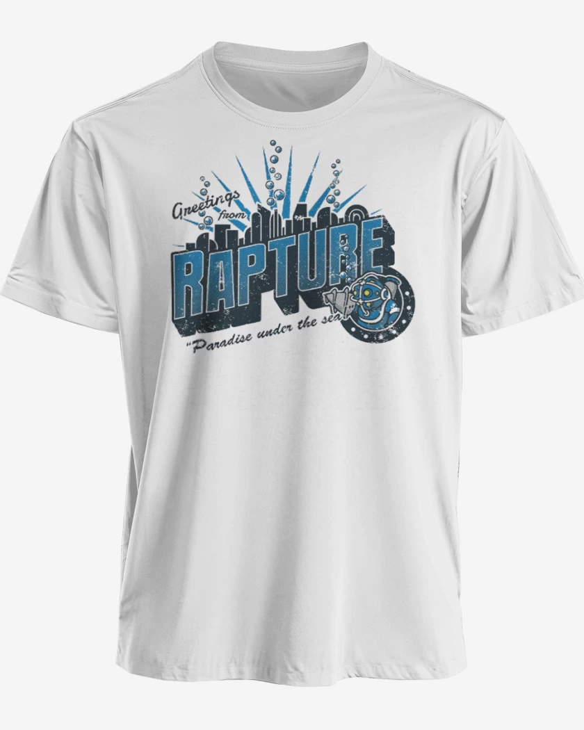 Polera premium Blanco de Bioshock Rapture