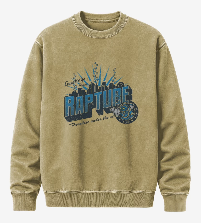Poleron Polo Acid Wash Beige de Bioshock Rapture