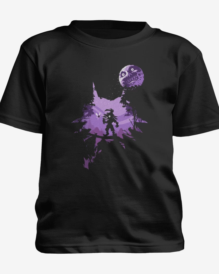 Polera de niño Negro de skull kid
