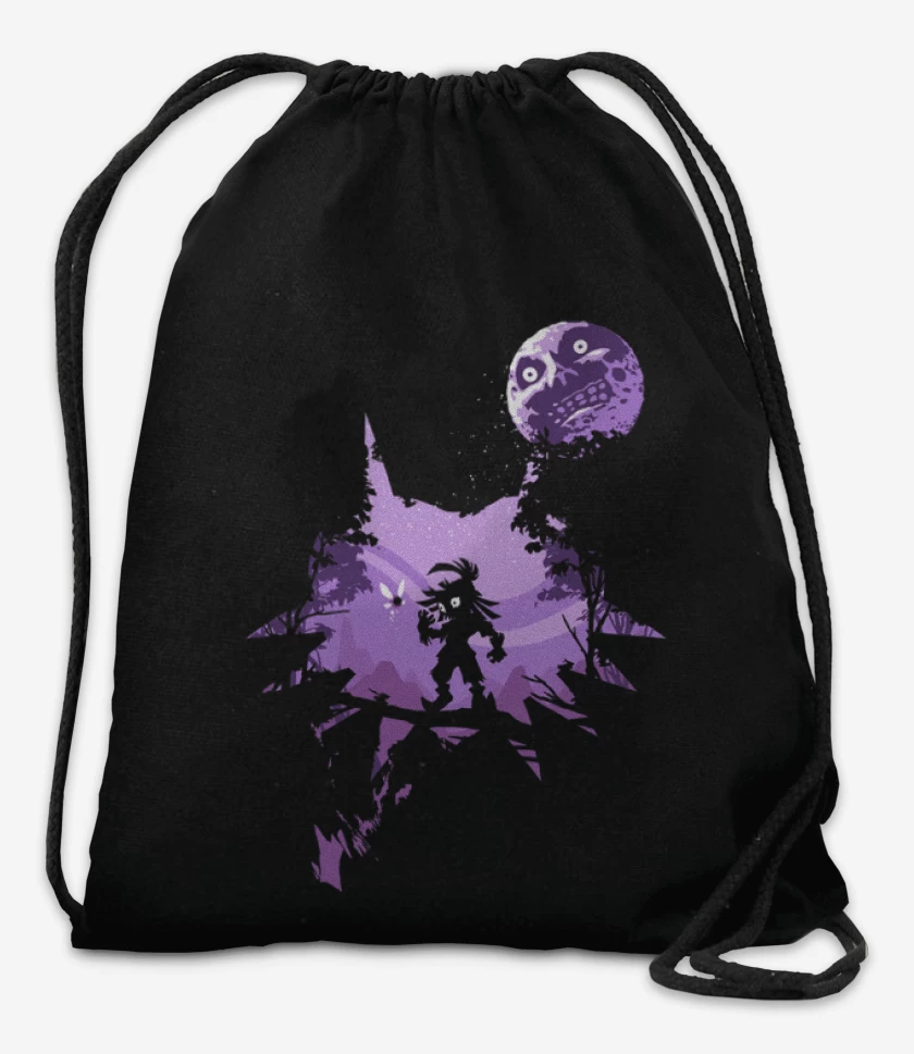 Mochila Negro de skull kid