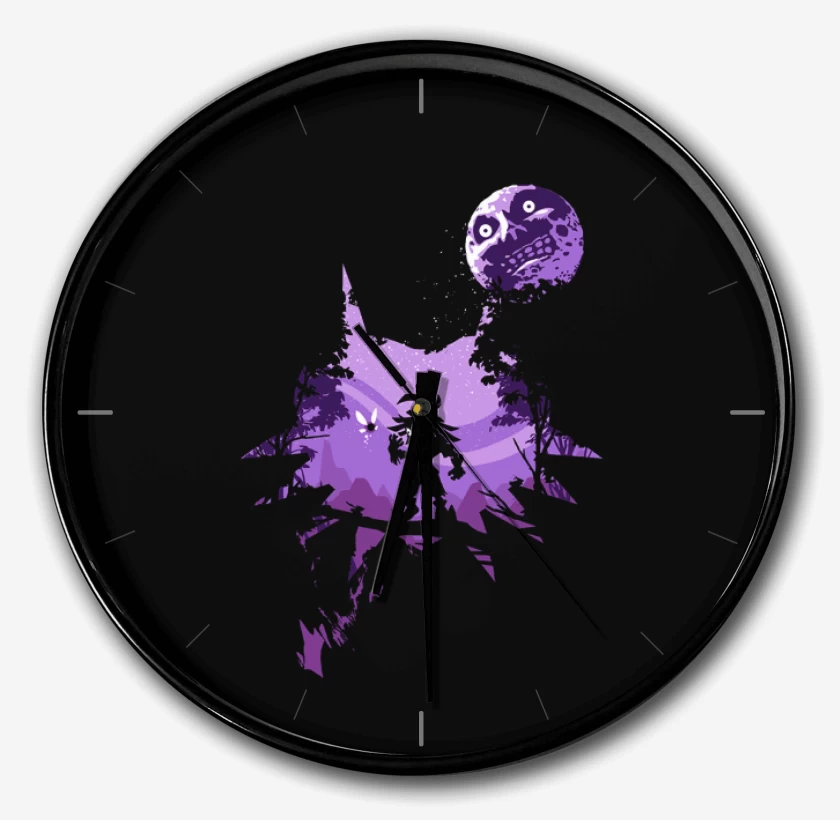 Reloj Negro de skull kid