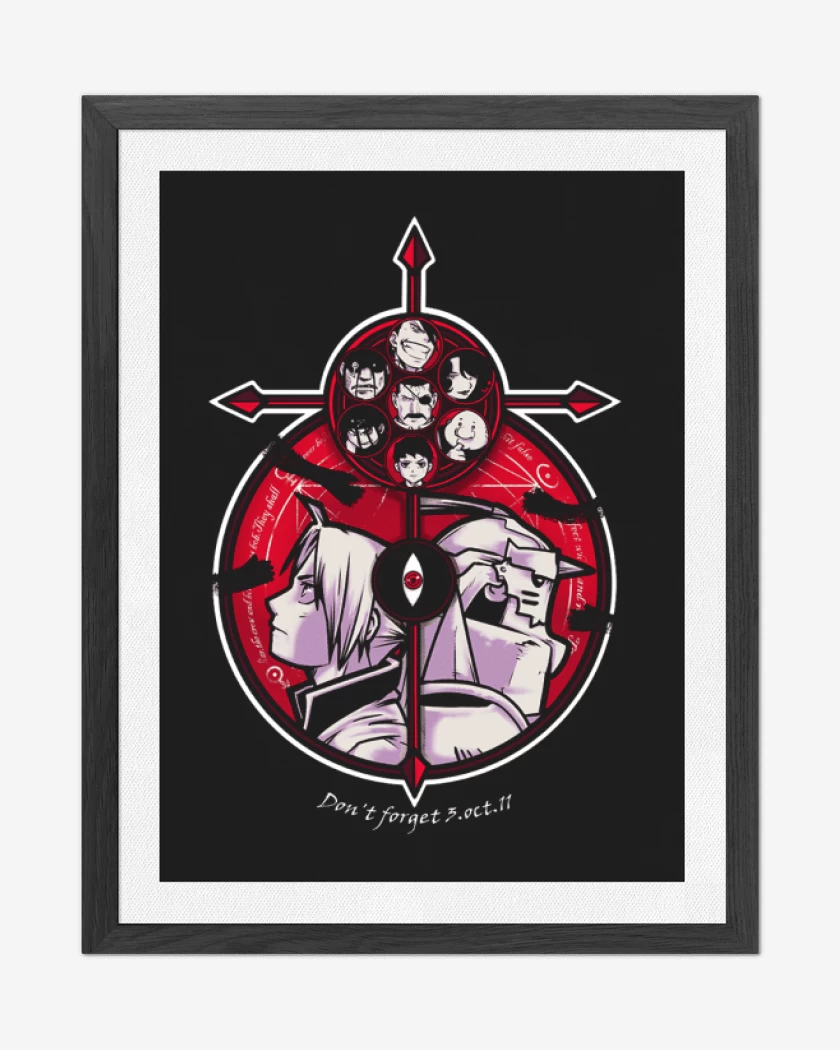 Cuadro decorativo fullmetal 7 pecados