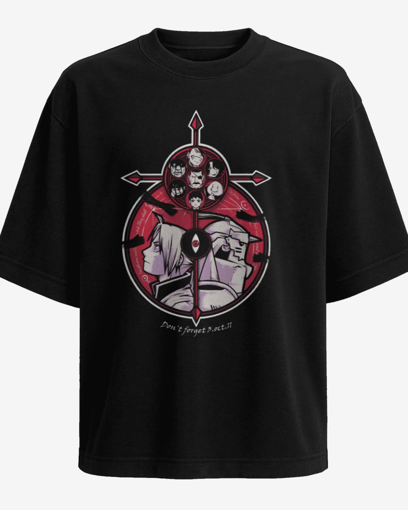 Polera Oversize fullmetal 7 pecados