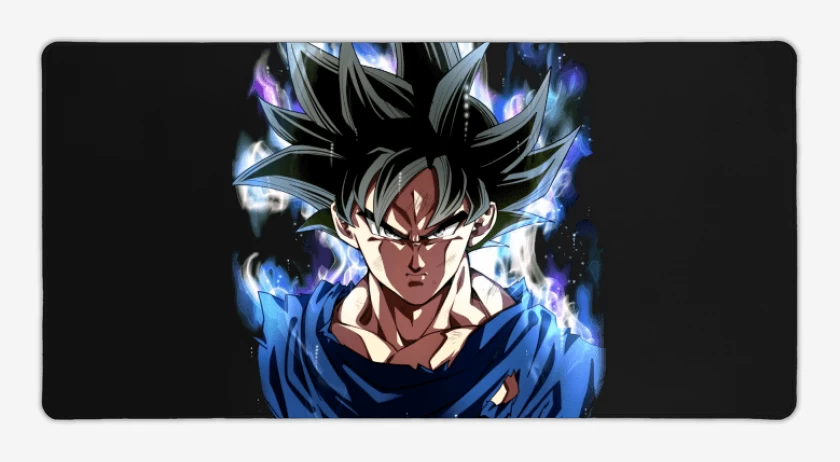 Mouse pad Gamer Negro de goku migatte