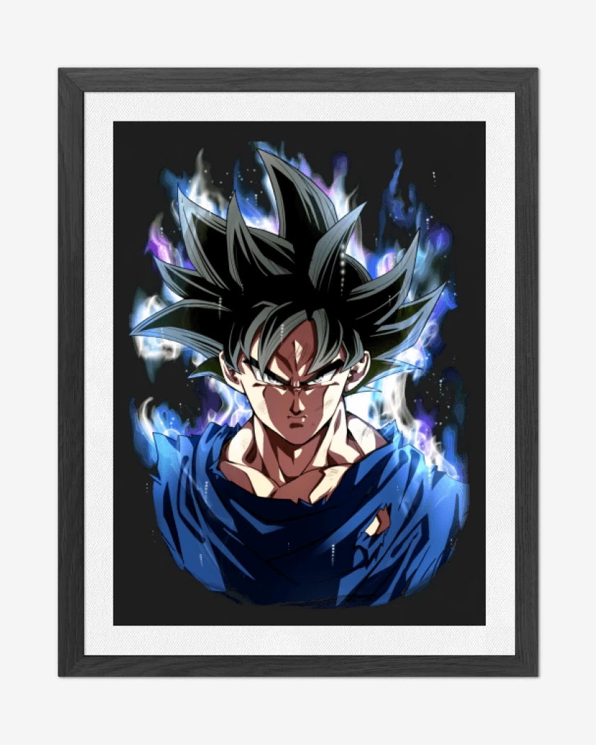 Cuadro decorativo Negro de goku migatte