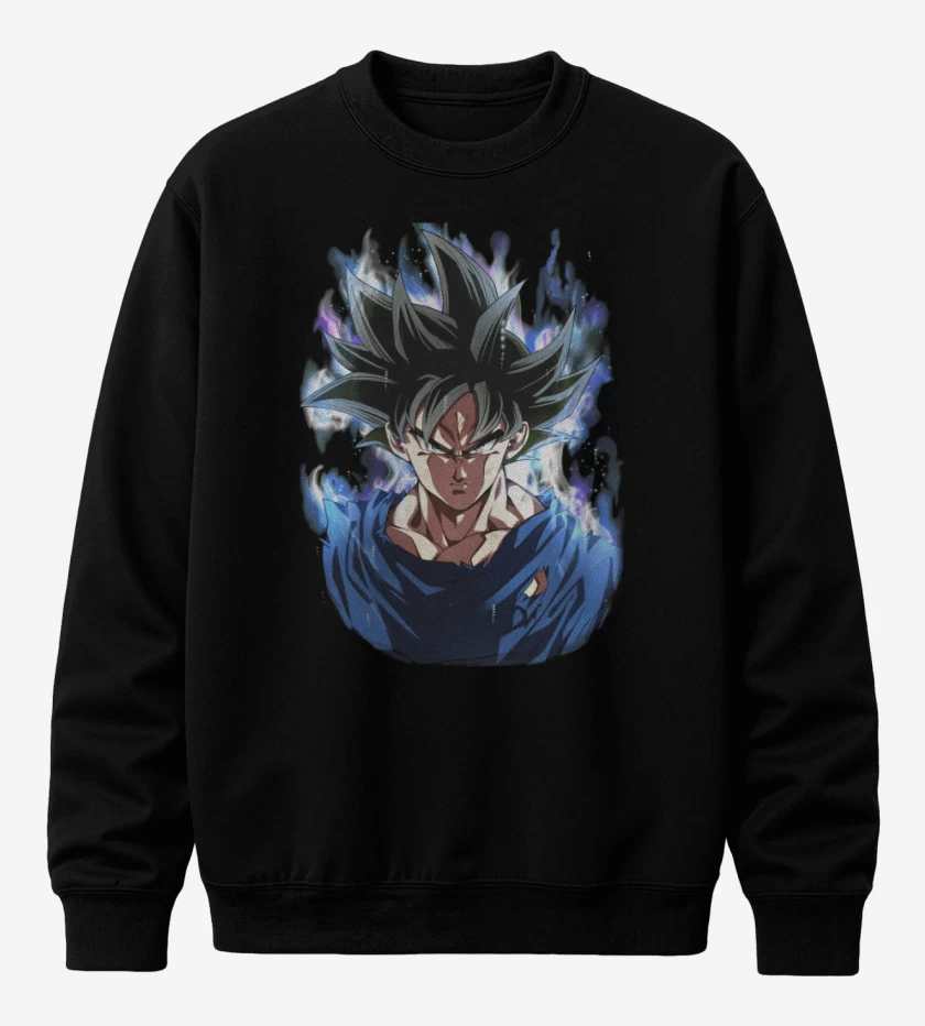 Poleron polo Negro de goku migatte