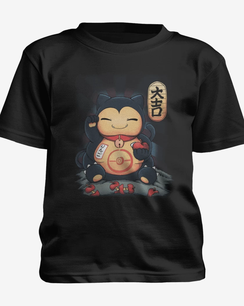Polera de niño Negro de lucky snorlax
