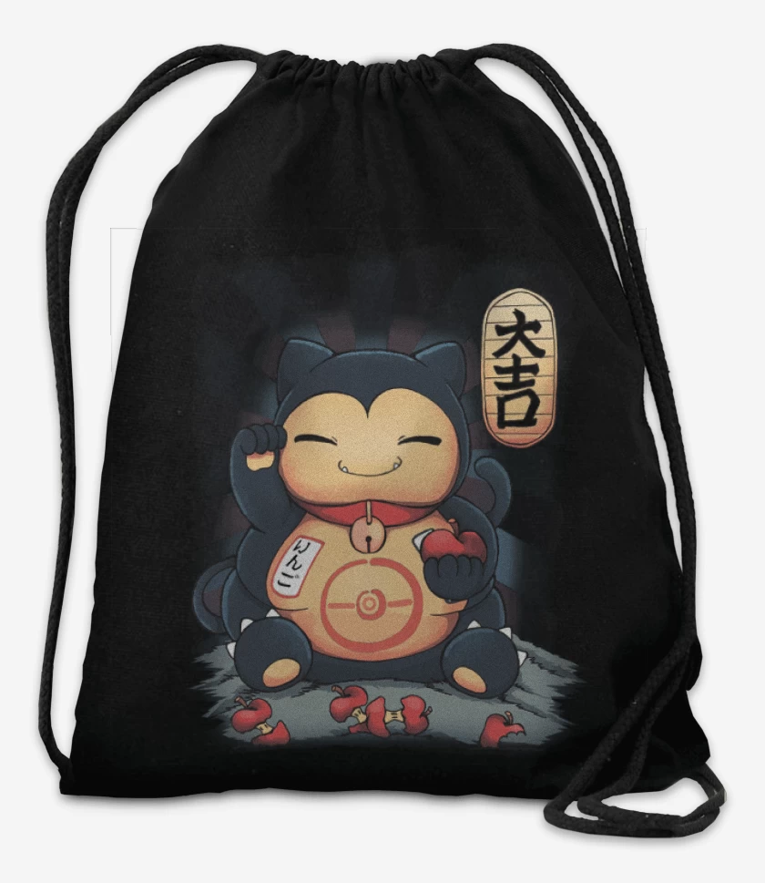 Mochila Negro de lucky snorlax