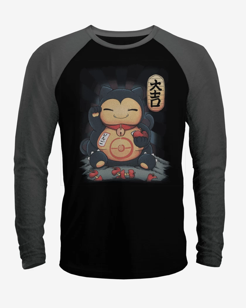 Polera Raglan lucky snorlax