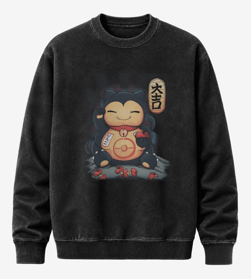 Poleron Polo Acid Wash Negro de lucky snorlax