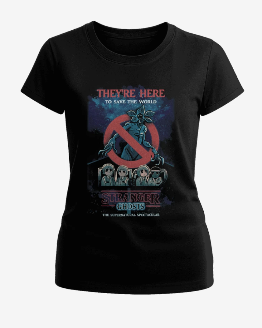 Polera de Mujer Negro de Stranger ghosts