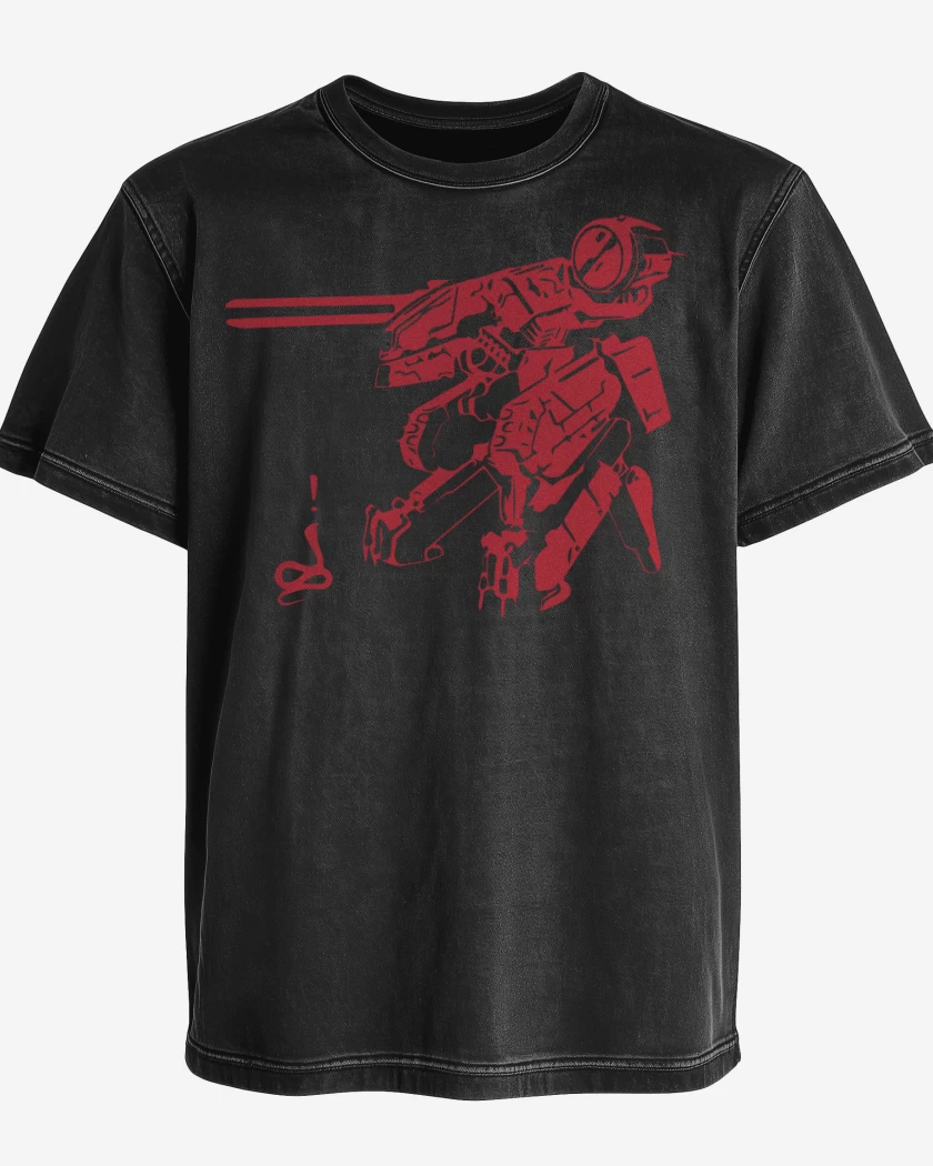 Polera desgastada Negro de Rex