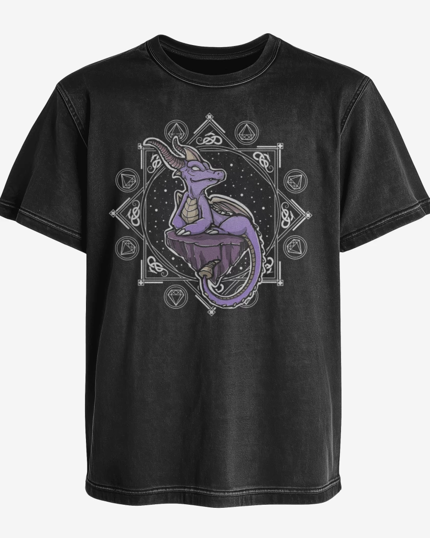 Polera desgastada Negro de Spyro