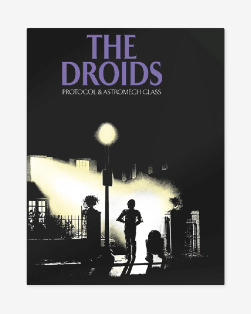 Print metalico Negro de The Droids