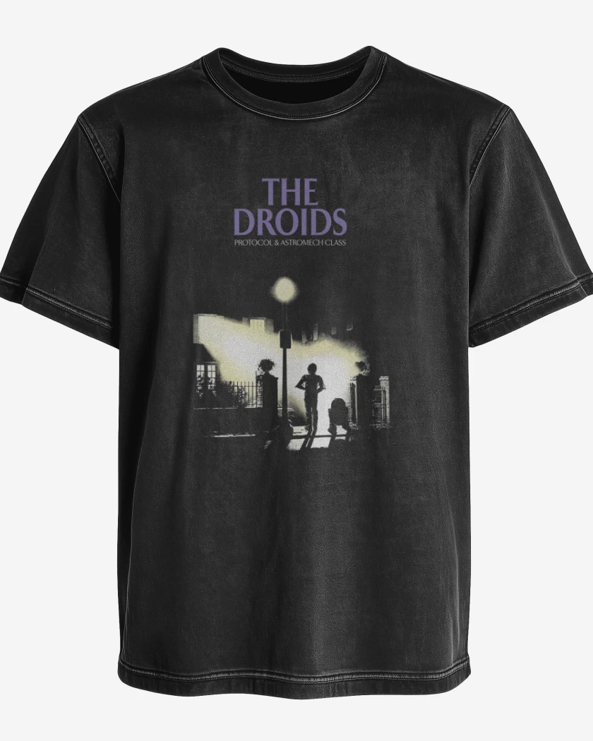 Polera desgastada Negro de The Droids