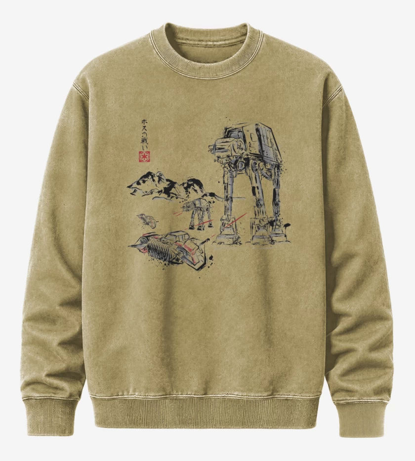 Poleron Polo Acid Wash Beige de Battle of Star Wars