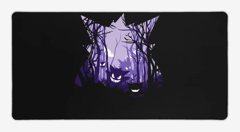 Mouse pad Gamer Negro de big gengar