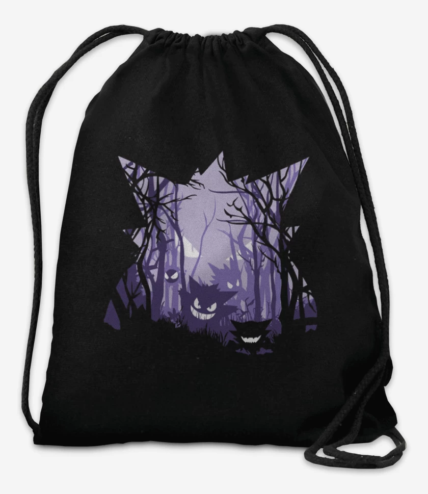 Mochila Negro de big gengar