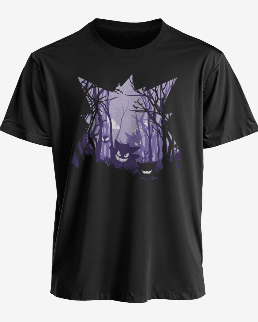 Polera premium Negro de big gengar