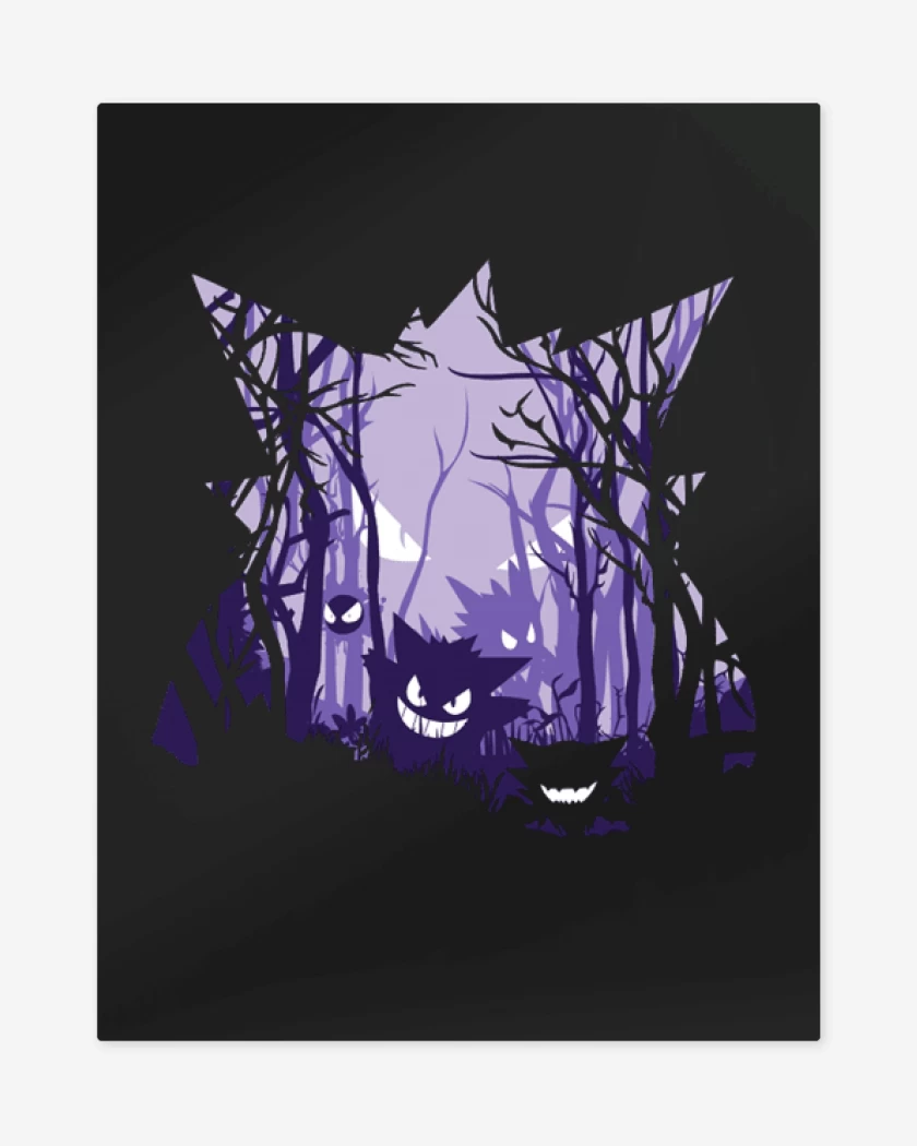 Print metalico big gengar