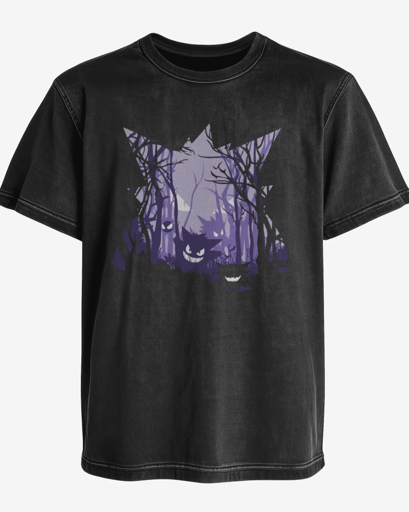 Polera desgastada big gengar