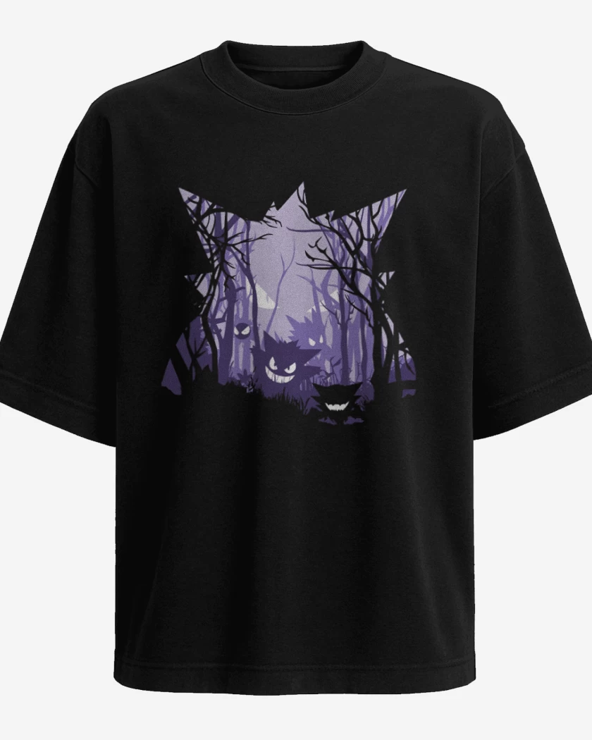 Polera Oversize big gengar