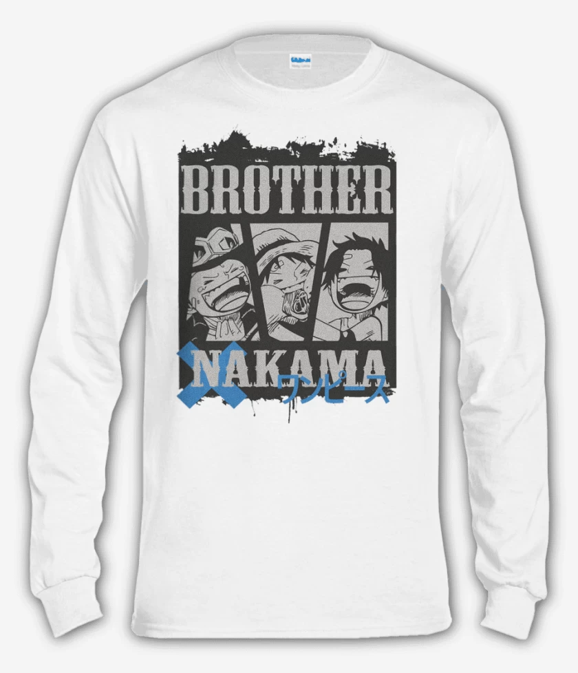 Polera manga larga Blanco de Nakamas