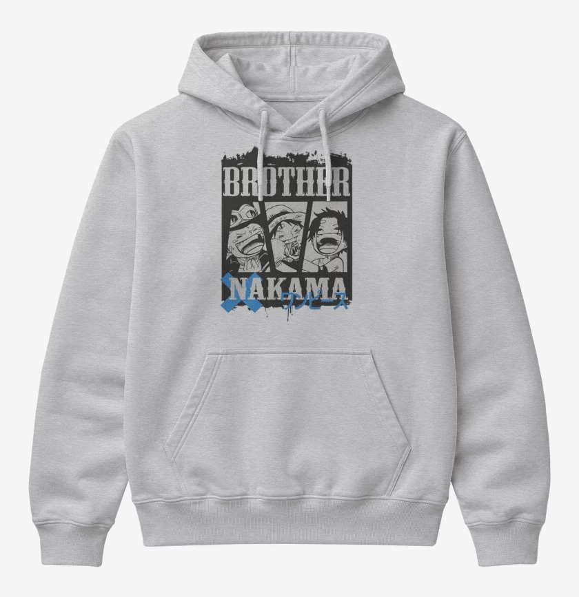 Poleron Canguro básico Gris Melange de Nakamas
