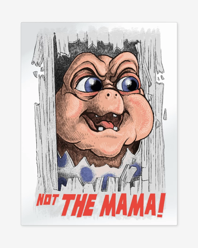 Print metalico Blanco de The Mama