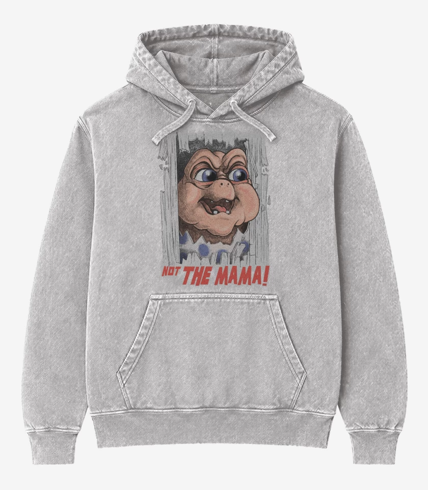 Poleron Canguro Acid Wash Gris Melange de The Mama