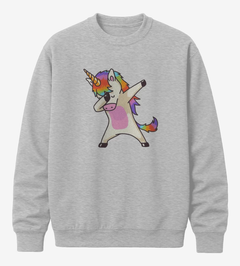 Poleron polo Gris Melange de Unicornio