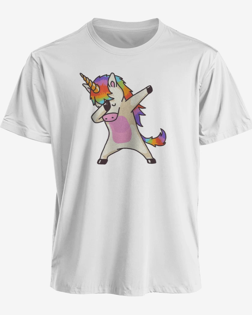 Polera premium Blanco de Unicornio