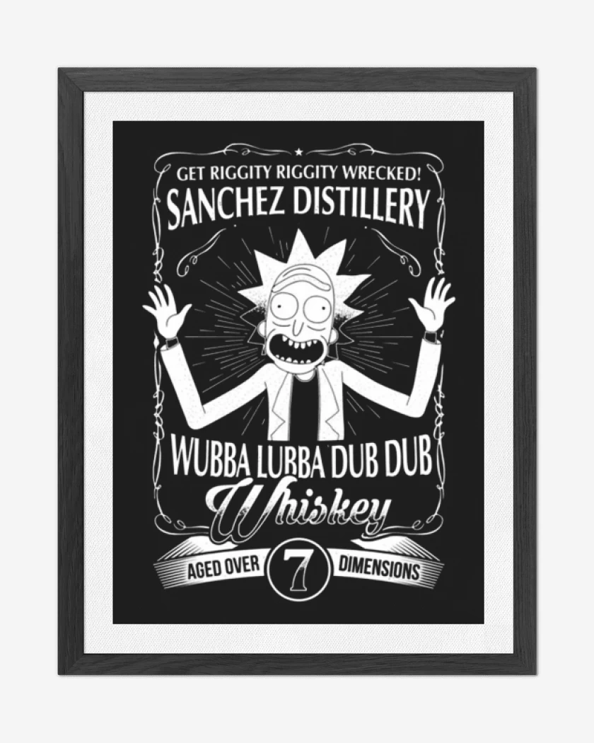 Cuadro decorativo Negro de Sanchez distillery