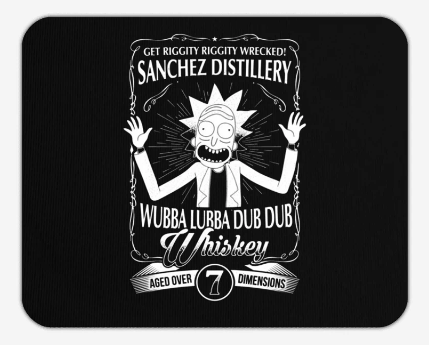 Mousepad Negro de Sanchez distillery