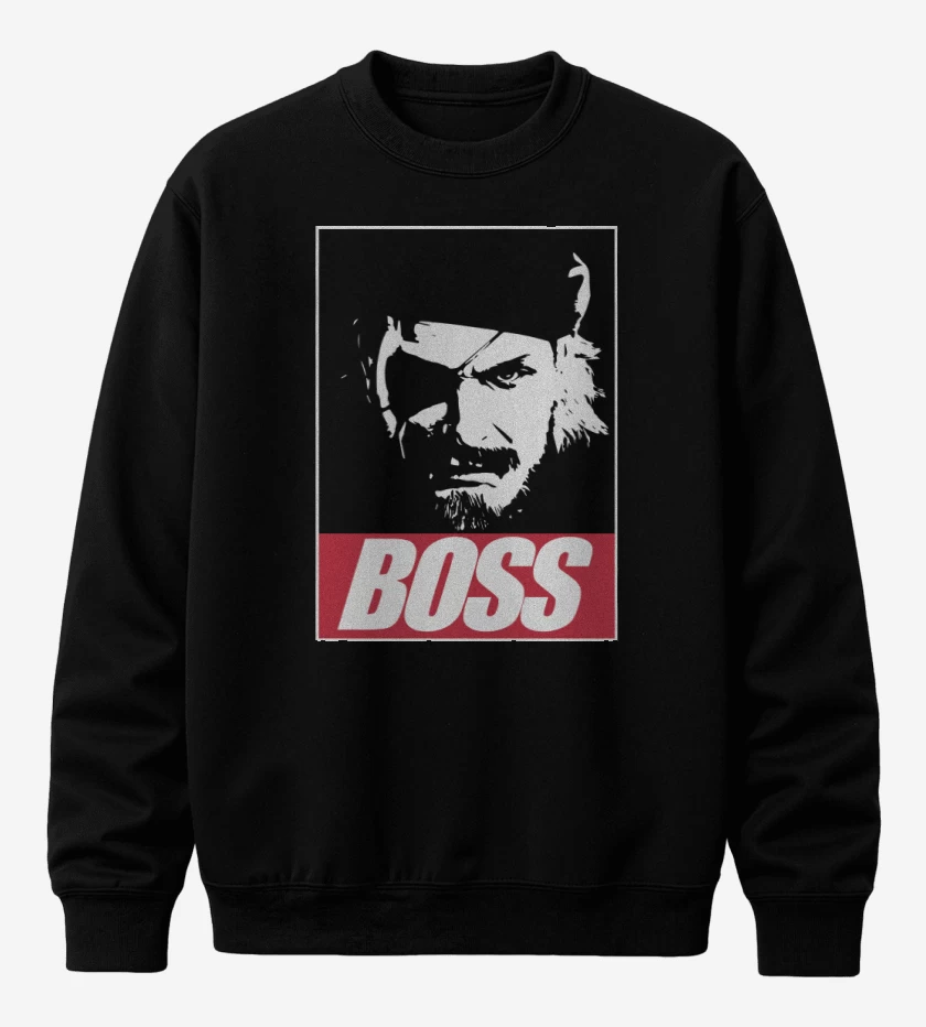 Poleron polo Negro de Solid Snake - Boss