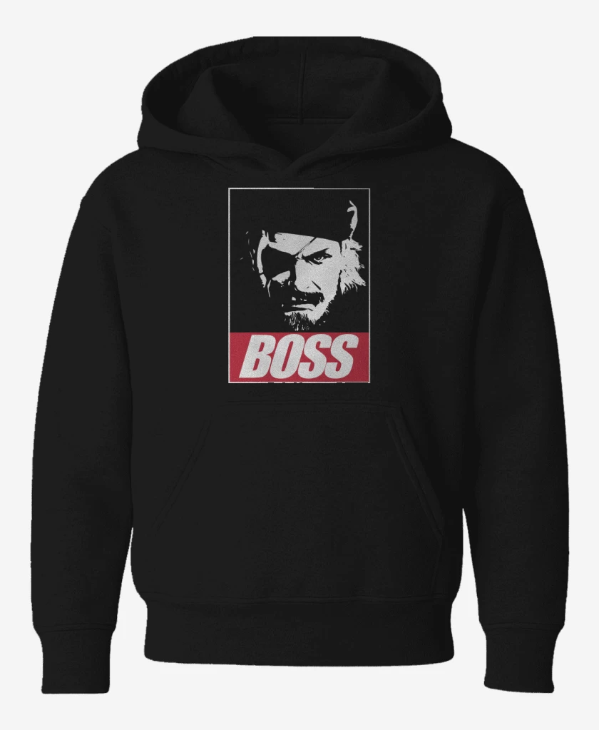 Poleron de niño Negro de Solid Snake - Boss
