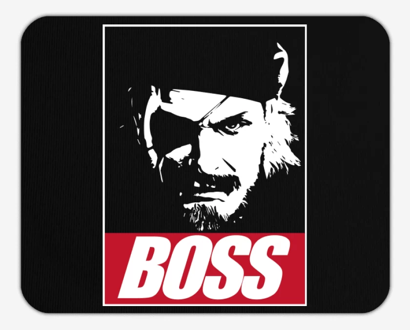 Mousepad Negro de Solid Snake - Boss