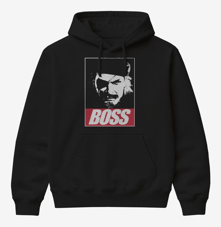 Poleron Canguro básico Negro de Solid Snake - Boss
