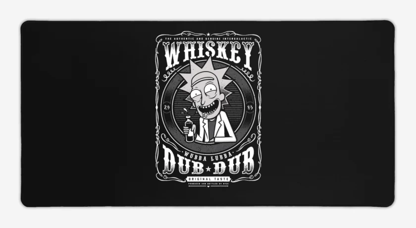 Mouse pad Gamer Negro de whiskey dub dub