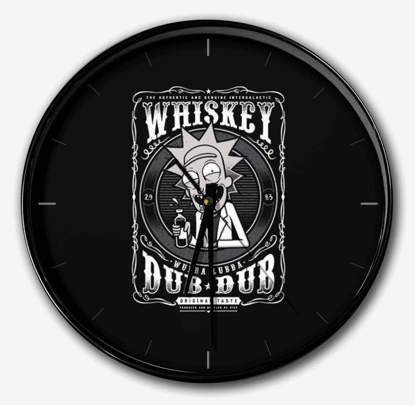 Reloj Negro de whiskey dub dub