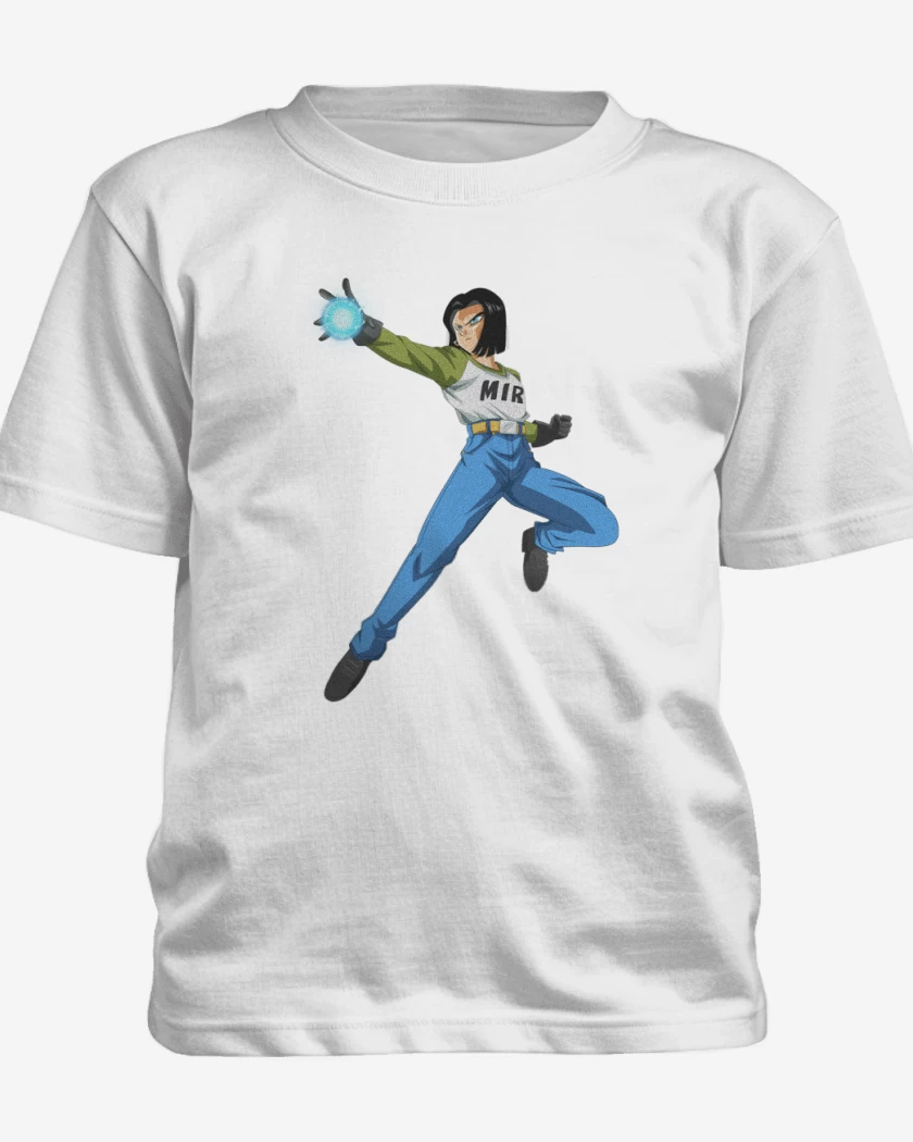 Polera de niño Blanco de Androide 17