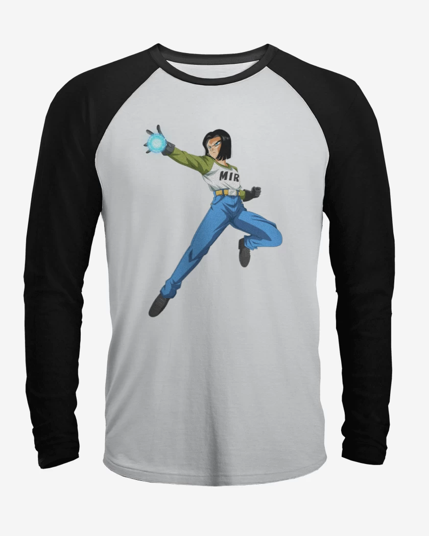 Polera Raglan Androide 17