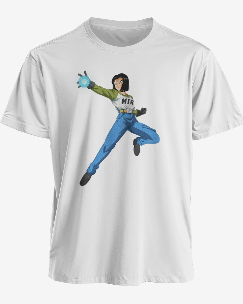 Polera premium Blanco de Androide 17