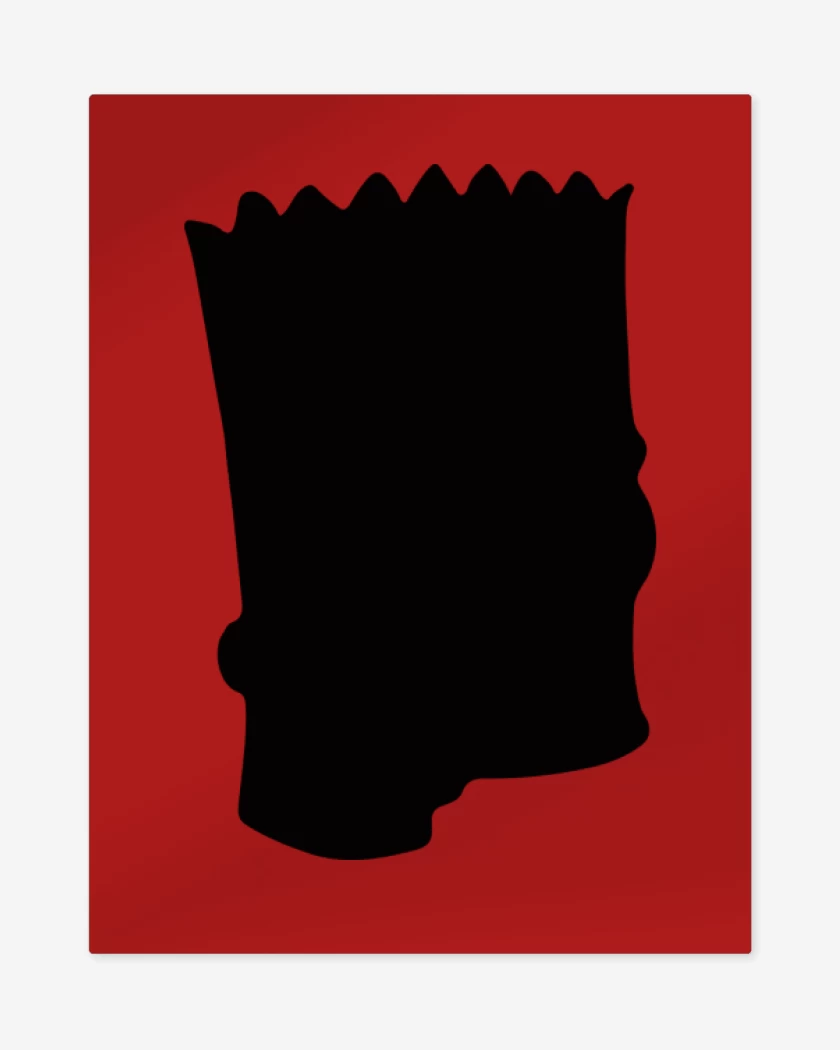 Print metalico Rojo de Bart 