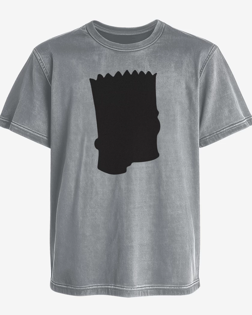 Polera desgastada Gris Melange de Bart 