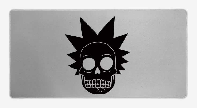 Mouse pad Gamer Gris Melange de Skull rick