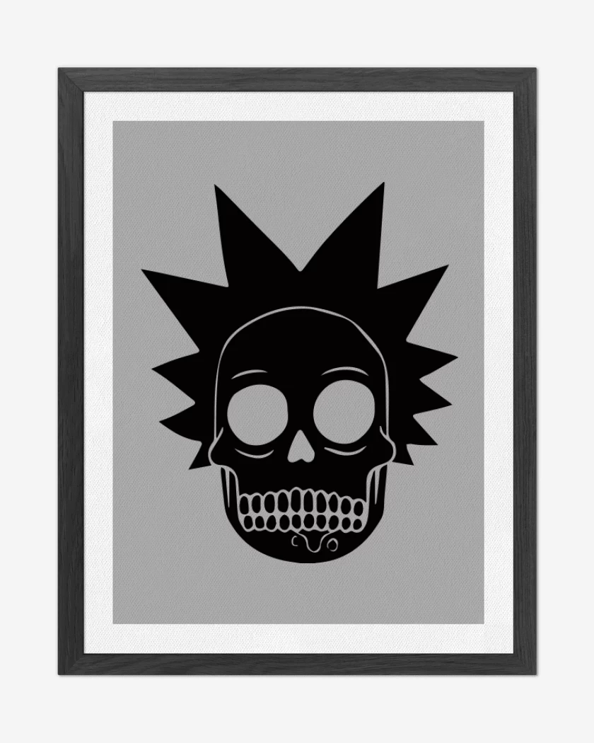 Cuadro decorativo Gris Melange de Skull rick