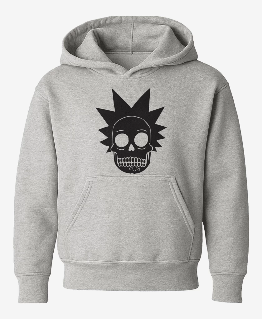 Poleron de niño Gris Melange de Skull rick